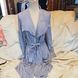 Eloise Light Grey Long Sleeve Robe